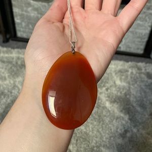 VTG Large stone pendant